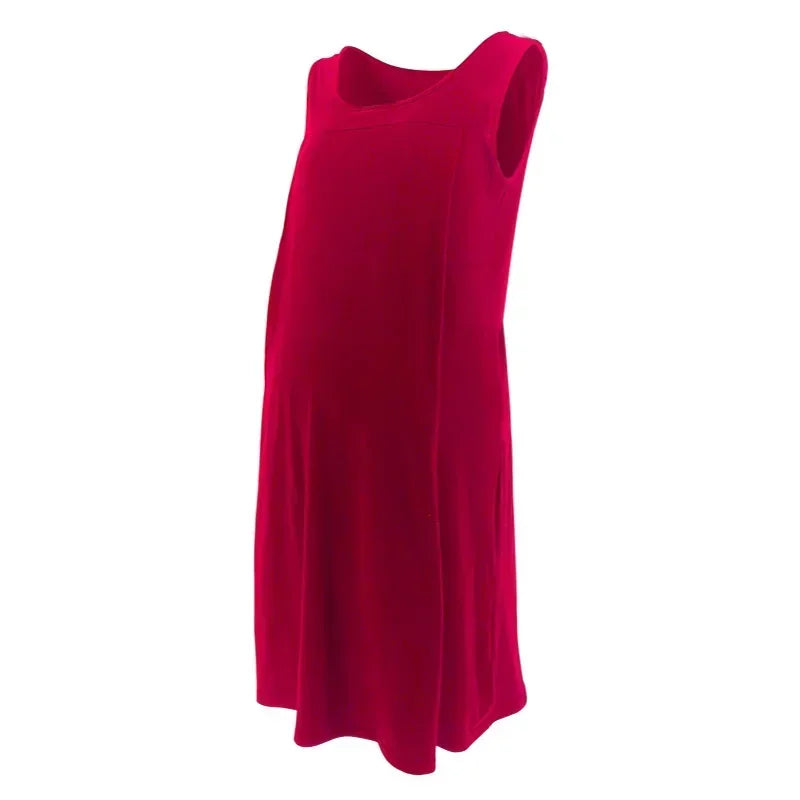 Elegant Maternity Nursing Gown for Comfortable Care ATHLEXES