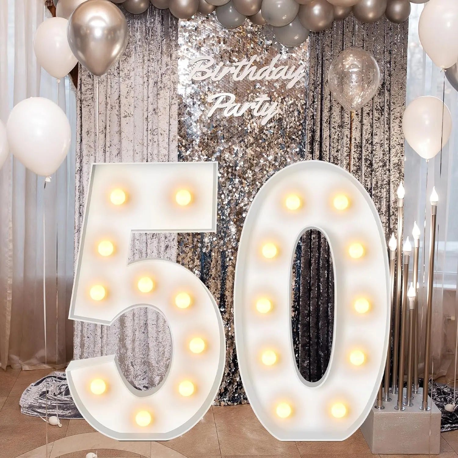 Radiant 4FT DIY Light Up Numbers for Celebrations ATHLEXES