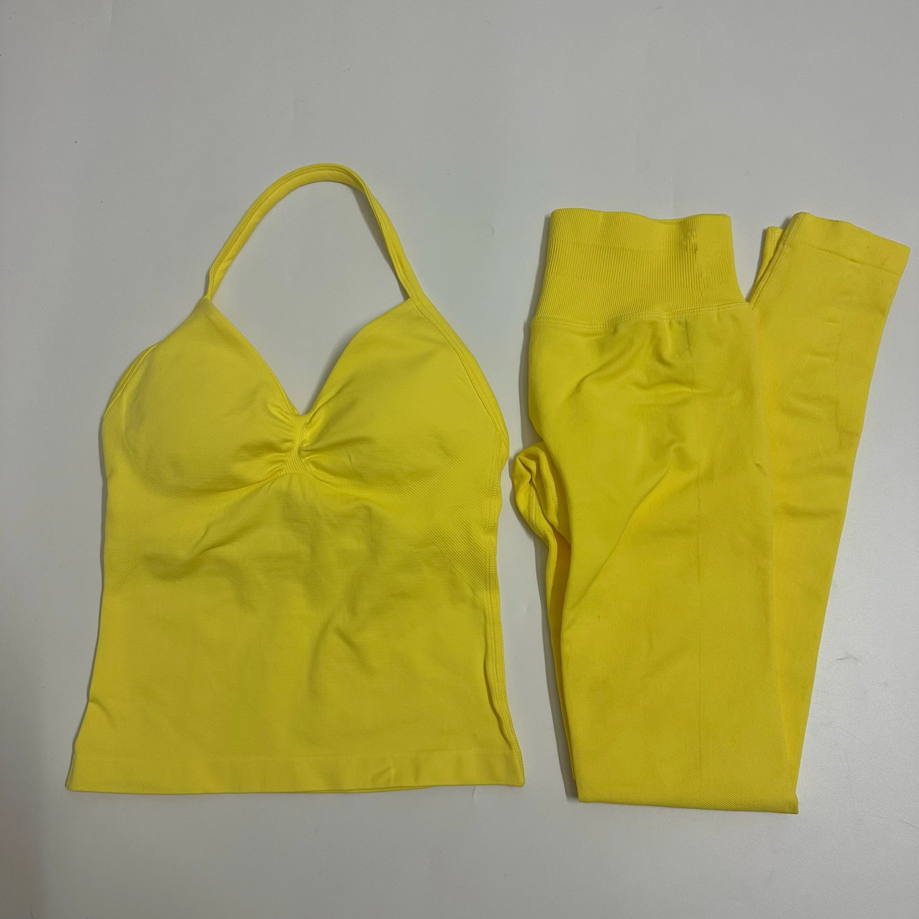 ElevateFit Backless Yoga Leggings and Tank Set ATHLEXES