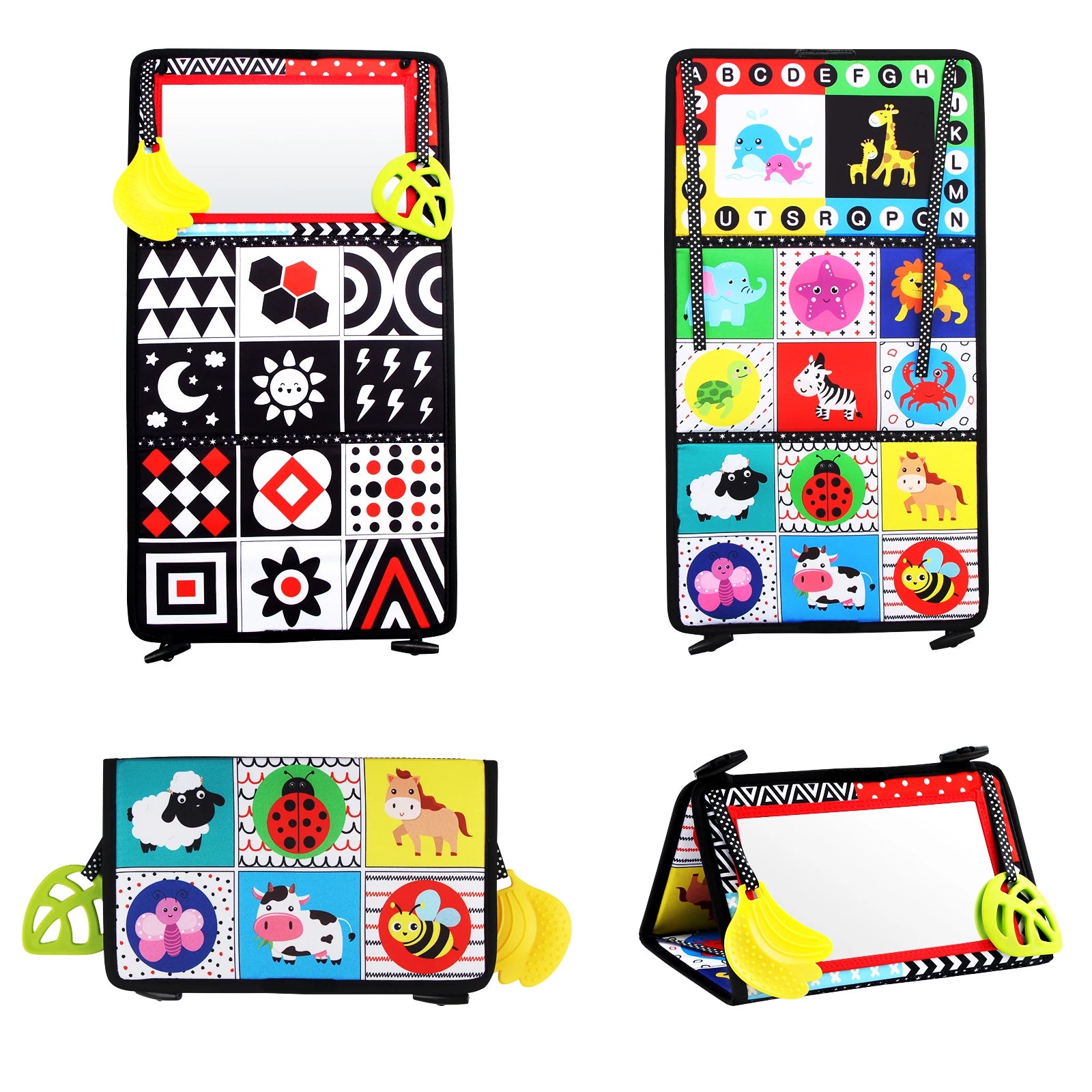 Interactive Baby Cloth Book with Mirror ATHLEXES