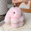 Chic 15cm Rabbit Fur Keychain for Bags & Gifts ATHLEXES