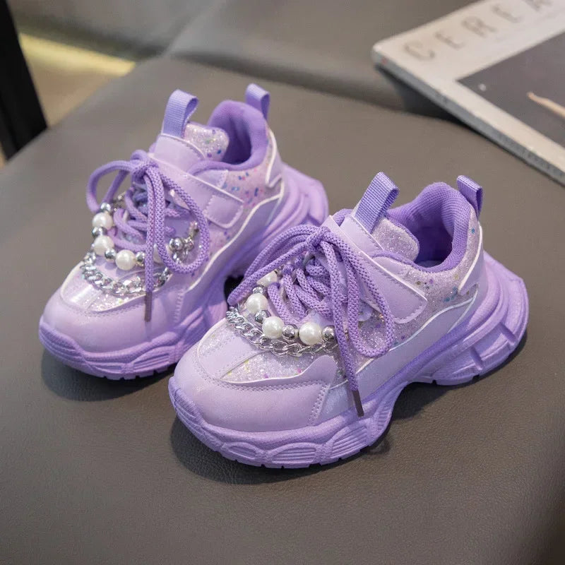PearlStride Girls Sport Sneakers for Active Kids ATHLEXES