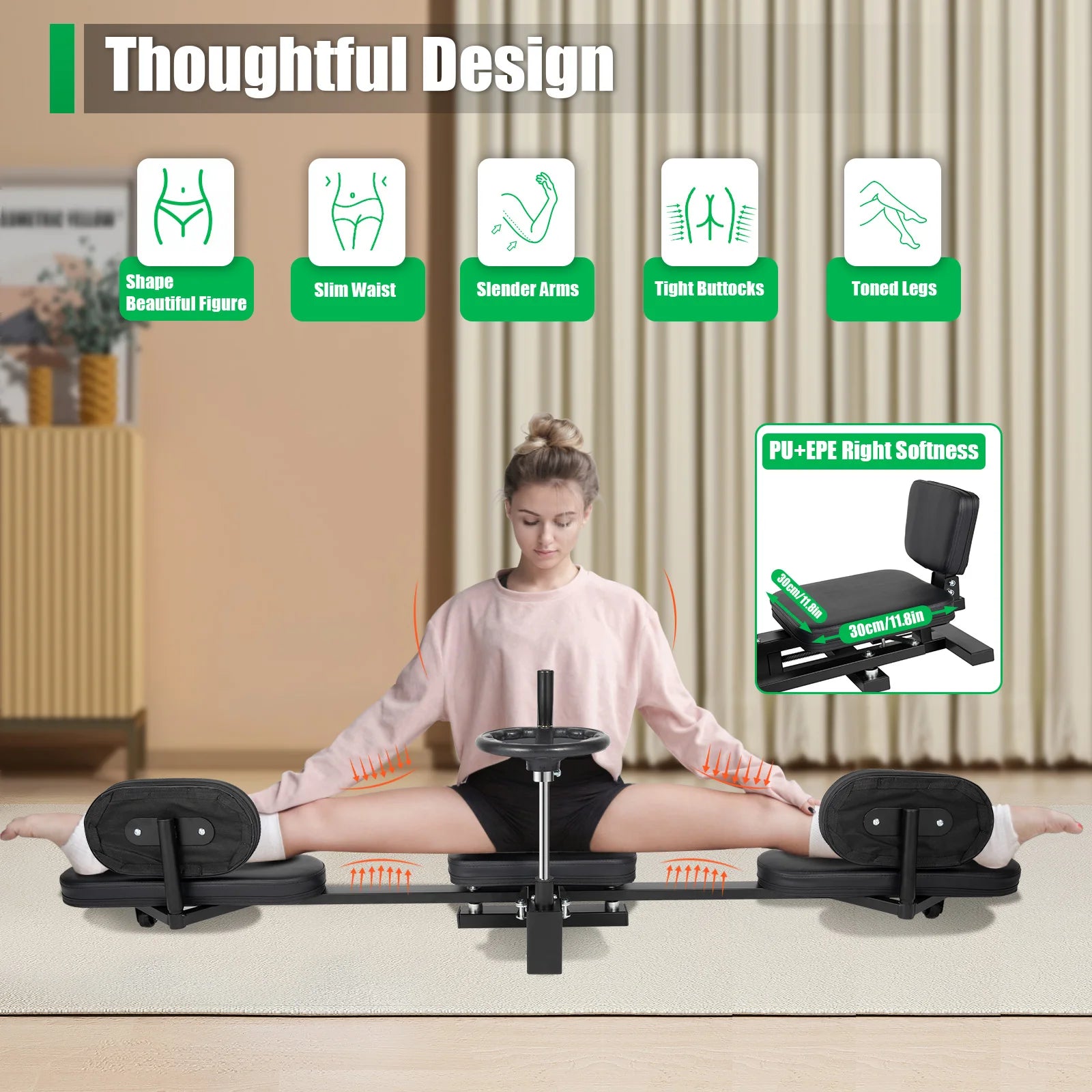 EliteFlex 3 Bar Leg Stretcher Machine for Splits ATHLEXES