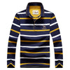 Elite Stripe Embroidered Long Sleeve Polo Shirt ATHLEXES