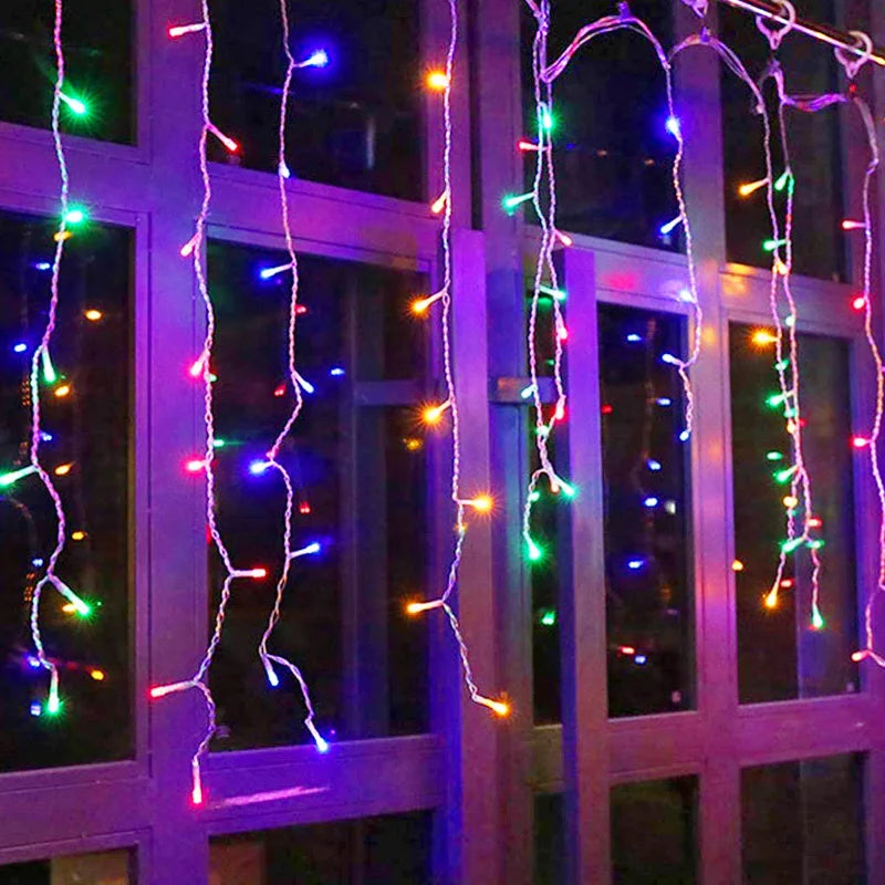 Enchanting 5m LED Icicle Garland Lights for Christmas ATHLEXES