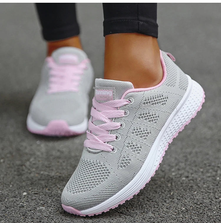Stylish Breathable Women's Sneakers - 2025 Lace-Up Trainers ATHLEXES