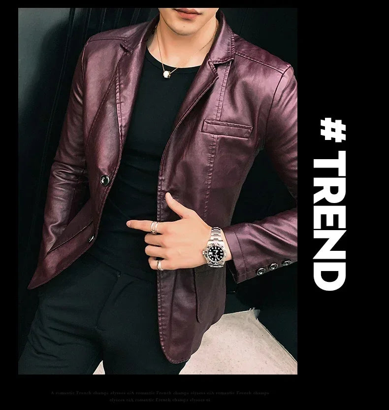 BACKONMUST PU Leather Jacket ATHLEXES