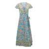 Chic V Neck Summer Slit Maxi Dress for Women ATHLEXES