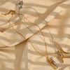 E.B.belle People Hug Pendant Necklace in Gold ATHLEXES