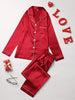 Solid Long Sleeve Pajama Set ATHLEXES