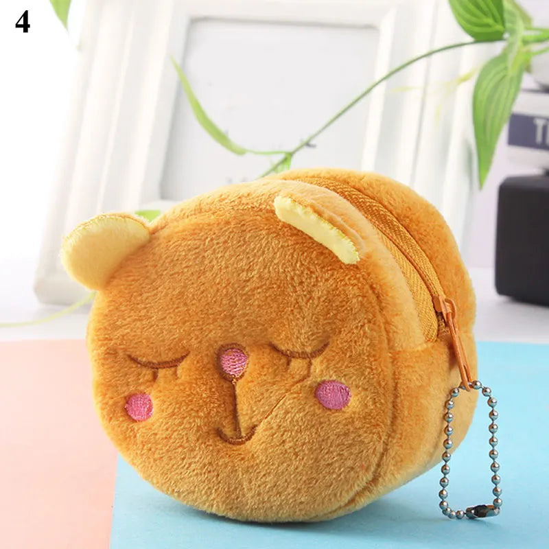 Cute Plush Snapper Fish Coin Purse Wristlet Wallet ATHLEXES