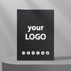 Customized Black Matte Zipper Bag for Small Business ATHLEXES