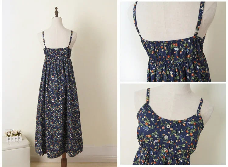 Floral Summer Maxi Halter Dress ATHLEXES