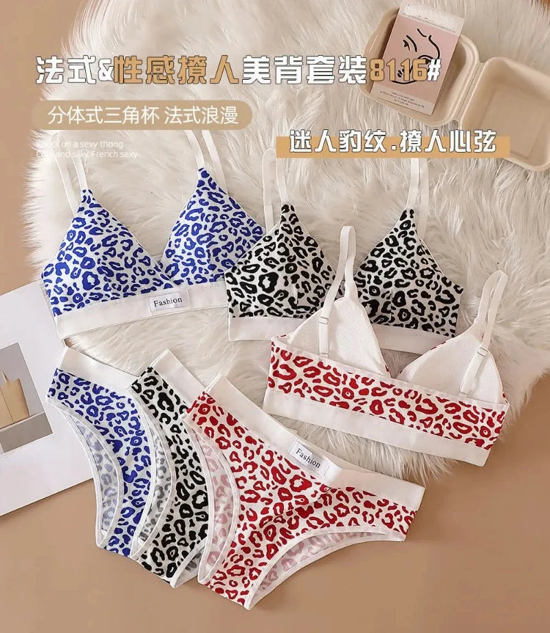 Leopard Luxe Seamless Bra and Brief Set ATHLEXES