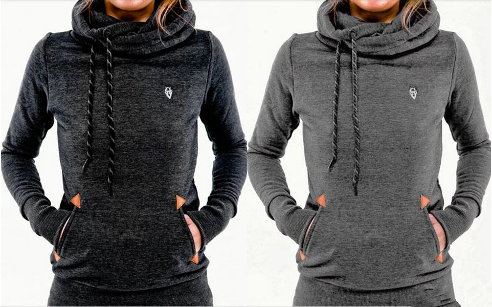 Autumn Chic Embroidered Pocket Hoodie ATHLEXES