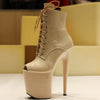 Extrem 8 Stiletto Lace-Up Exotic Dance Boots ATHLEXES