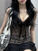 Vintage Lace Bow Crop Top ATHLEXES