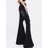 Luxe Y2K Lace Flare Jeans for Trendy Women ATHLEXES