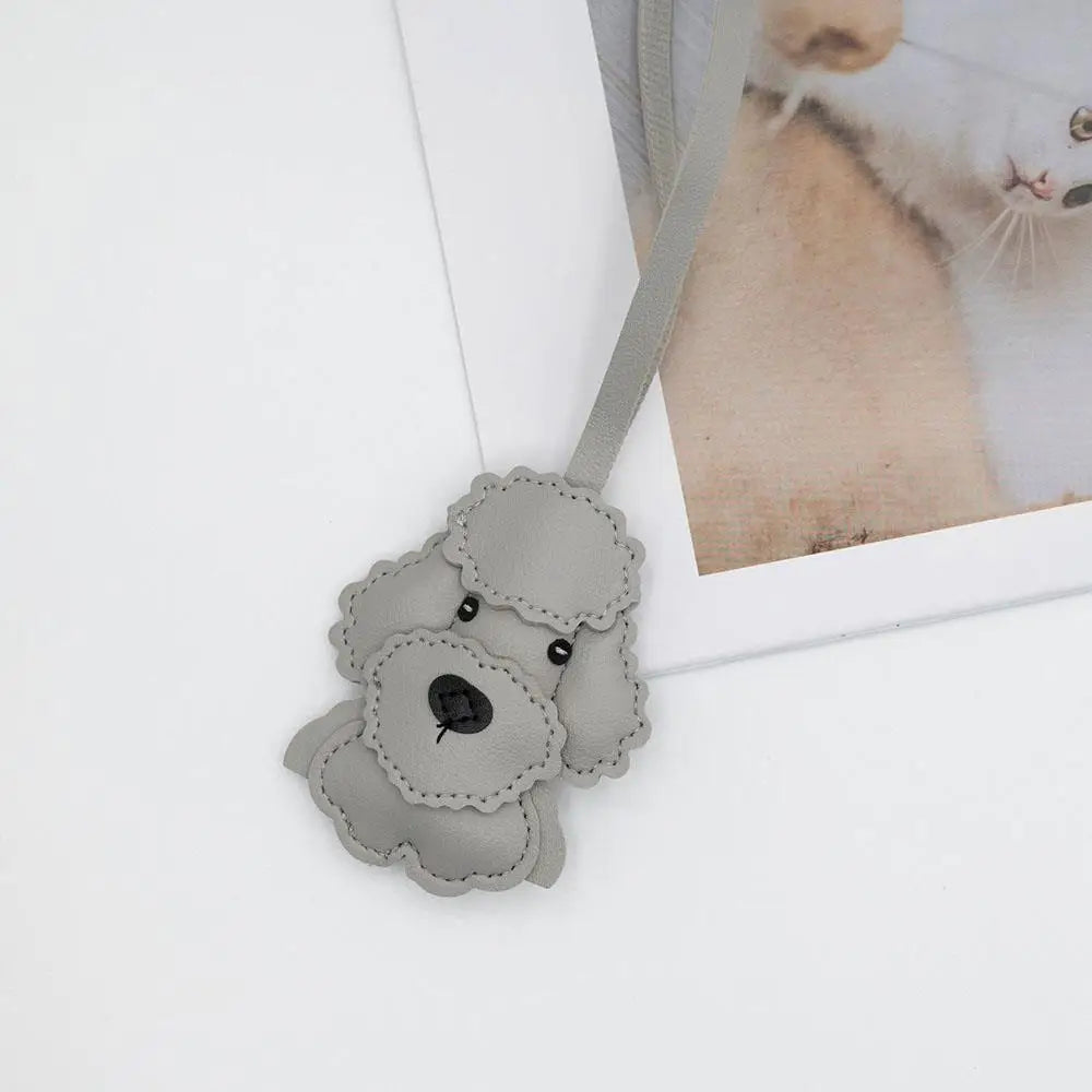 Cute Puppy PU Leather Key Ring Pendant ATHLEXES