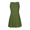 Elegant Summer Pleated Tank Dress with Pockets ATHLEXES