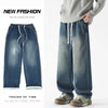 Winter Fleece Men's Baggy Straight Jeans ATHLEXES