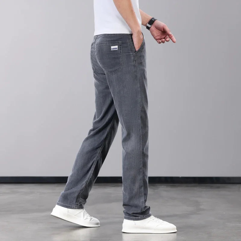 BreezyCool Men's Summer Denim Pants ATHLEXES