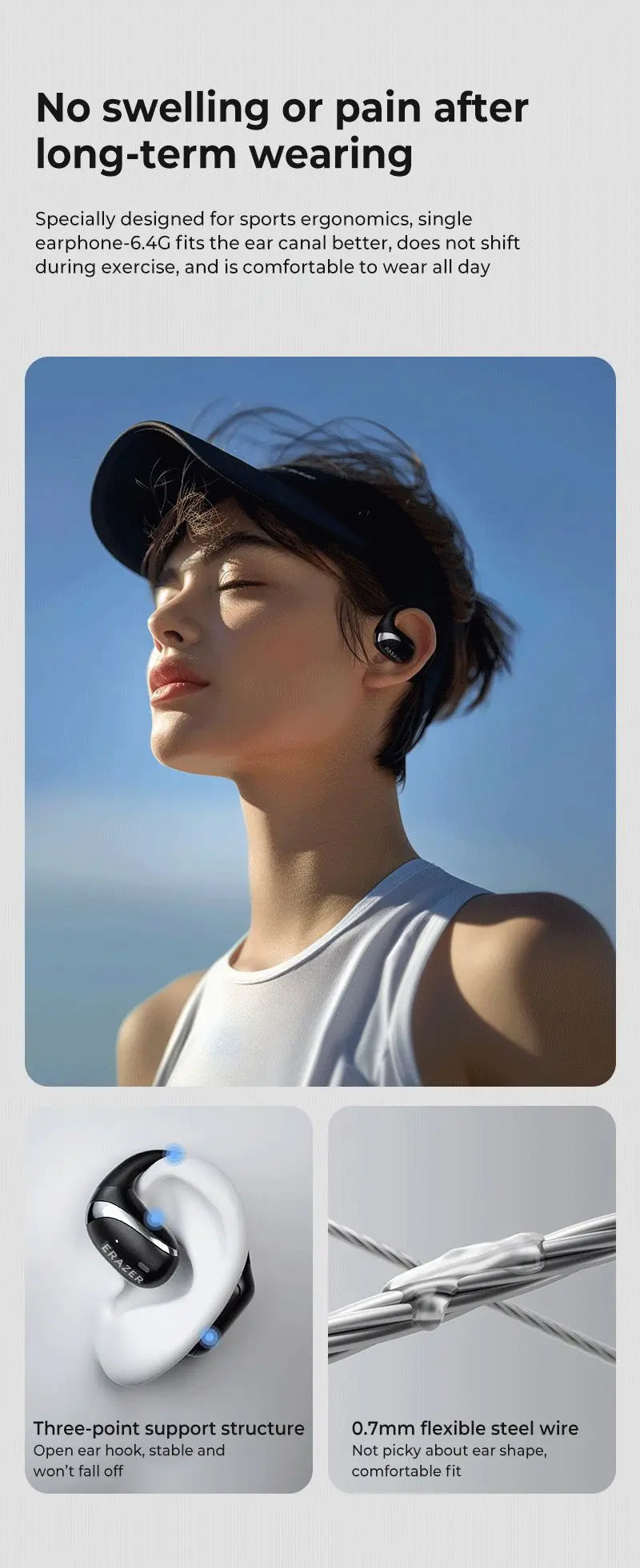 ERAZER X9 Sports Bluetooth 5.4 Earphones with Mic ATHLEXES