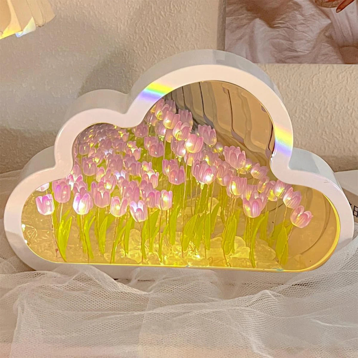 CloudGlow LED Tulip Table Lamp ATHLEXES