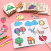 20pcs Montessori Wooden Drawing Stencils Set ATHLEXES
