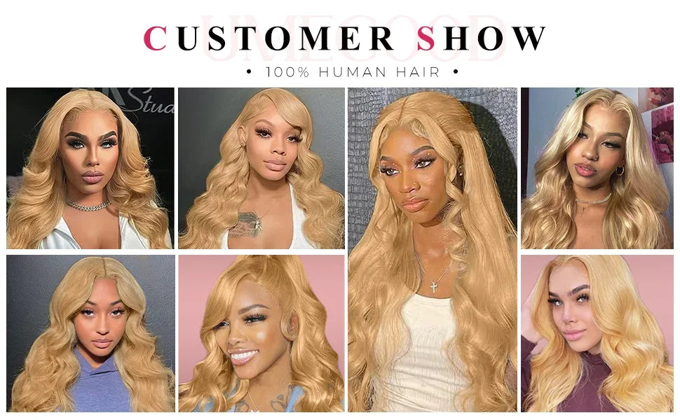 Honey Blonde Body Wave Lace Front Wig ATHLEXES