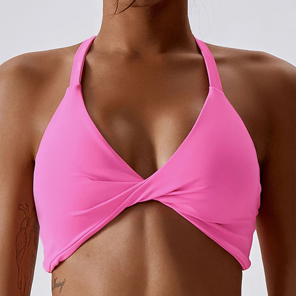 Anfilia High Elastic Halter Sports Bra ATHLEXES