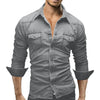 AutumnBlend Casual Denim Lapel Shirt ATHLEXES