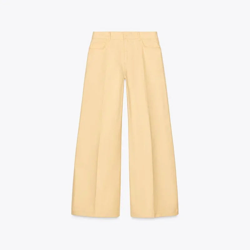 Chic Summer Vest and Wide Leg Pants Set ATHLEXES