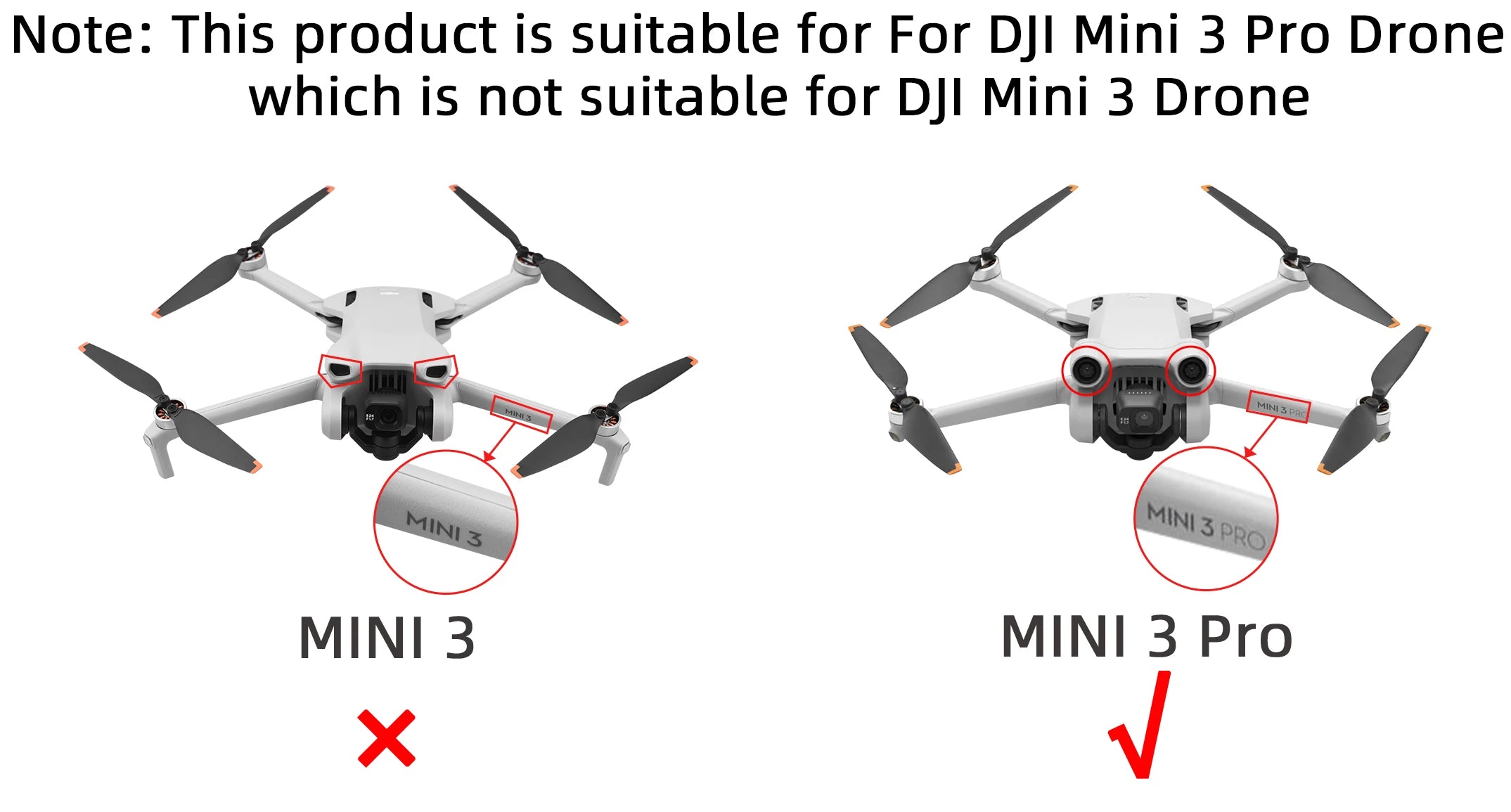 BRDRC Propeller Holder for DJI Mini 3 Pro Safety Guard ATHLEXES