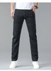 Light Blue Casual Denim Straight Fit Trousers ATHLEXES
