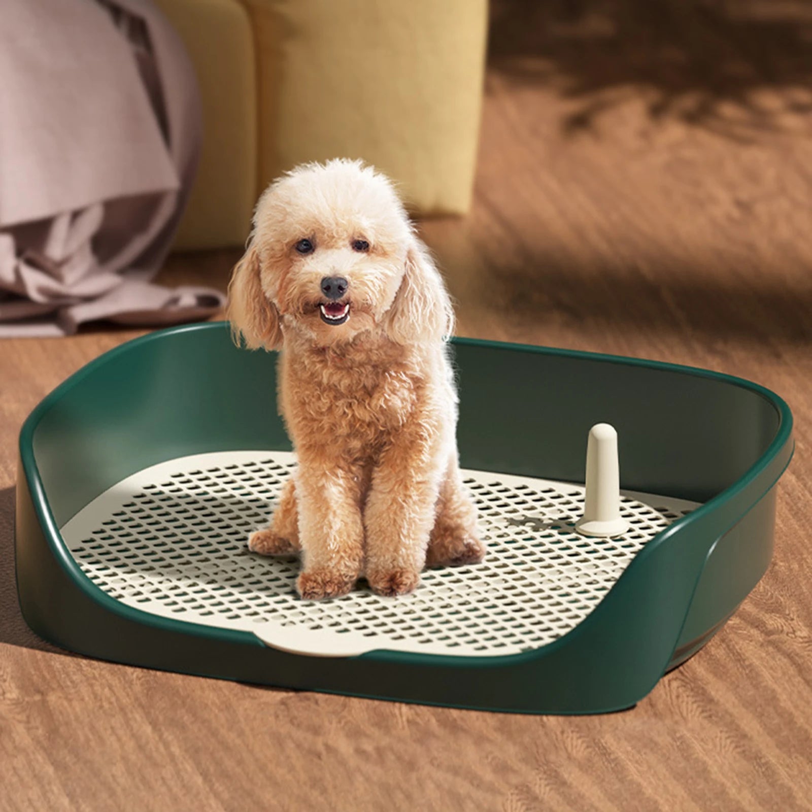 Pet Dog Toilet Portable Dog Potty Pan Trainer Litter Box Anti-Splash Pets Wc Toilet Puppy Kitten Cleaning Tool ATHLEXES