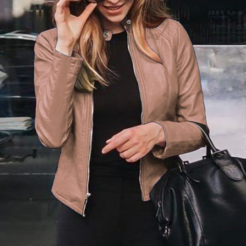 ChicMoto Women's Faux Leather Biker Jacket ATHLEXES