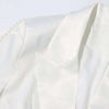 Elegant 3D Flower Blazer and Wide Leg Pant Set ATHLEXES