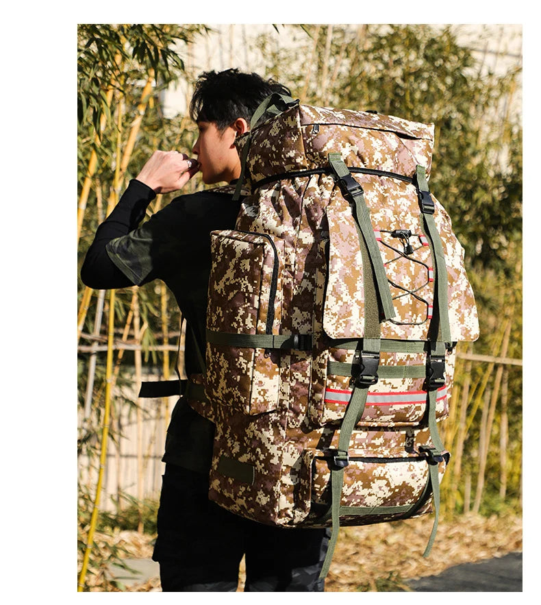 130L Adventure Ready Trekking Backpack for Men ATHLEXES