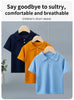 Stylish Kids' Solid Color Polo T-Shirt ATHLEXES