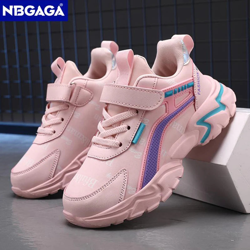 Chic Pink Leather Shoes for Active Girls ATHLEXES