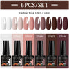 NailArt Pro 6pc UV Gel Polish Kit for Manicure ATHLEXES