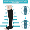Varicose Vein Relief: S-XXL Toeless Compression Socks ATHLEXES