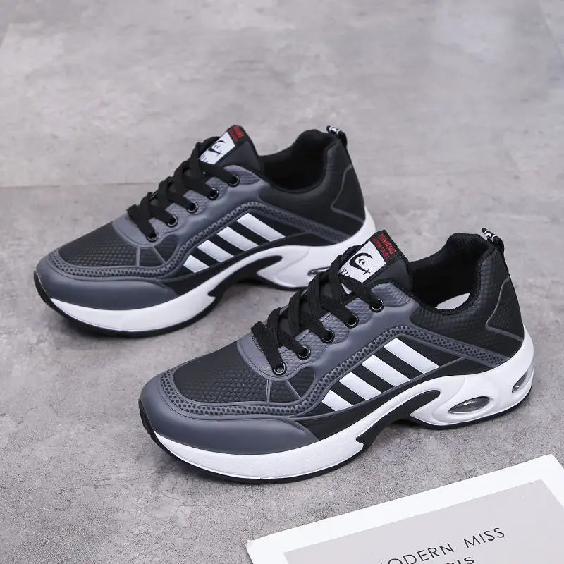 BreezeRun Fashion Black White Men's Sneakers ATHLEXES