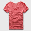 VogueFit Solid Cotton V-Neck Slim Fit T-Shirt for Men ATHLEXES