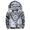 Men's Camouflage Fleece Zip Jacket for Winter Wear ATHLEXES