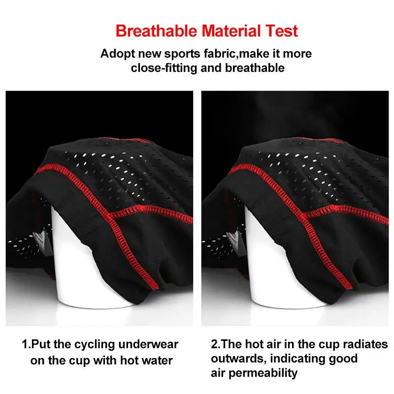 X-TIGER Men's 5D Gel Pad Cycling Shorts ATHLEXES