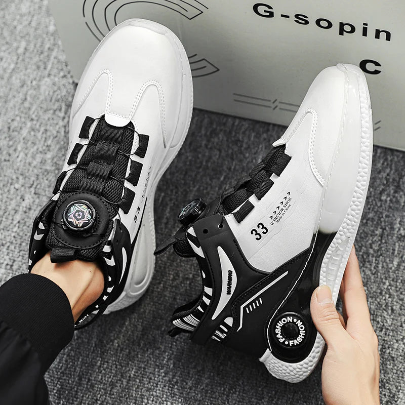 Comfy Rotating Buckle Mens Sneakers for Outdoor Adventures ATHLEXES