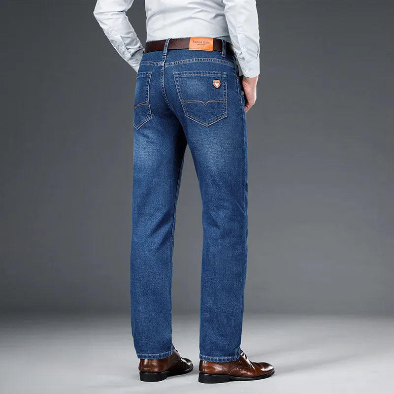Shan Bao Classic Straight Stretch Denim Jeans ATHLEXES