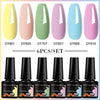 NailArt Pro 6pc UV Gel Polish Kit for Manicure ATHLEXES